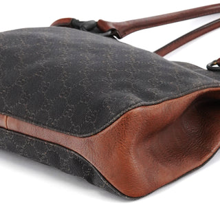 Gucci 101971 Brown GG Horsebit Tote Bag