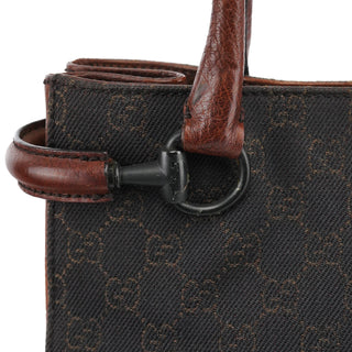 Gucci 101971 Brown GG Horsebit Tote Bag