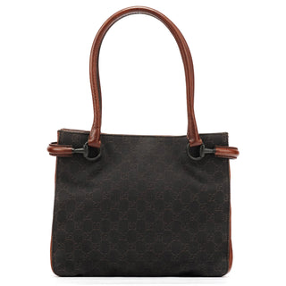 Gucci 101971 Brown GG Horsebit Tote Bag