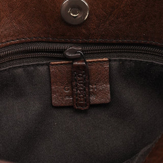Gucci 101971 Brown GG Horsebit Tote Bag