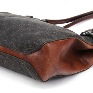 Gucci 101971 Brown GG Horsebit Tote Bag