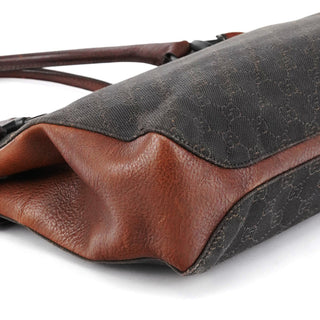 Gucci 101971 Brown GG Horsebit Tote Bag