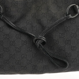 Gucci 101975 Anthracite GG Horsebit Shoulder Bag