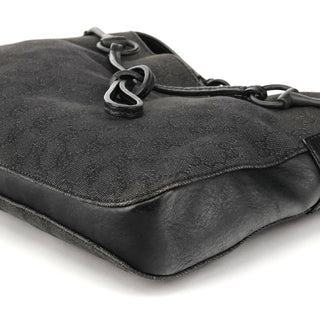 Gucci 101975 Anthracite GG Horsebit Shoulder Bag
