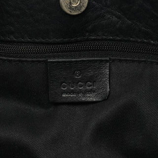 Gucci 101975 Anthracite GG Horsebit Shoulder Bag