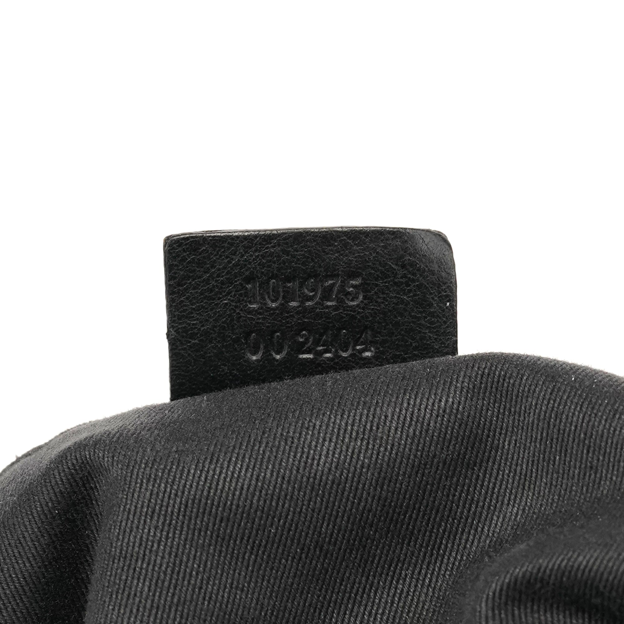 Gucci 101975 Sac porté épaule GG Horsebit en toile GG anthracite