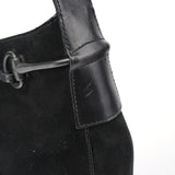Gucci 101975 Black Suede Horsebit Shoulder Bag