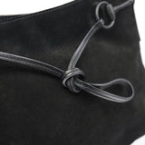 Gucci 101975 Black Suede Horsebit Shoulder Bag