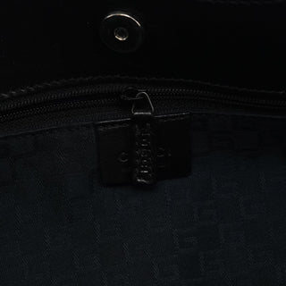 Gucci 101975 Black Suede Horsebit Shoulder Bag