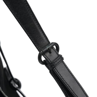 Gucci 101975 Black Suede Horsebit Shoulder Bag