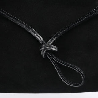 Gucci 101975 Black Suede Horsebit Shoulder Bag