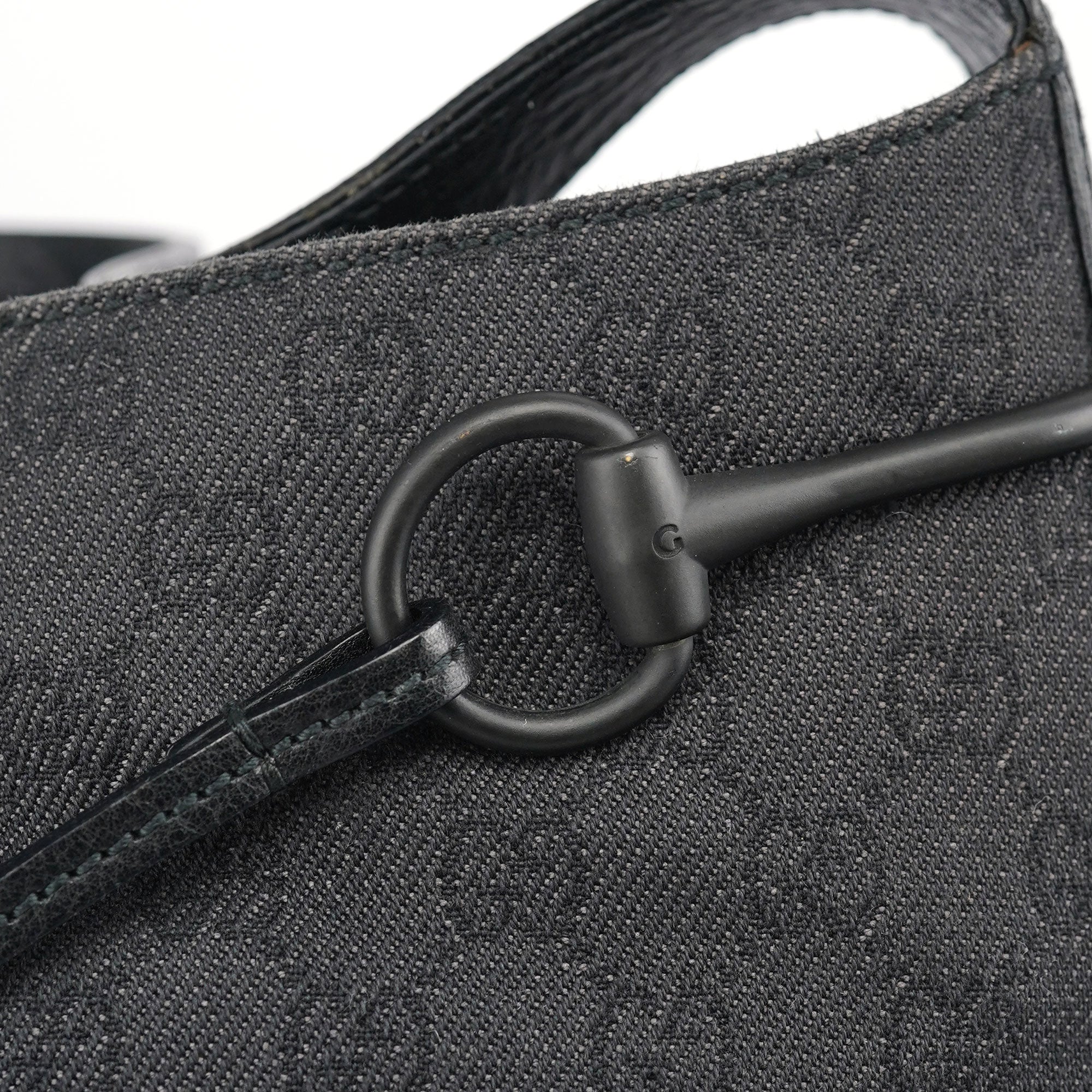 Gucci 101975 Brown GG Horsebit Shoulder Bag