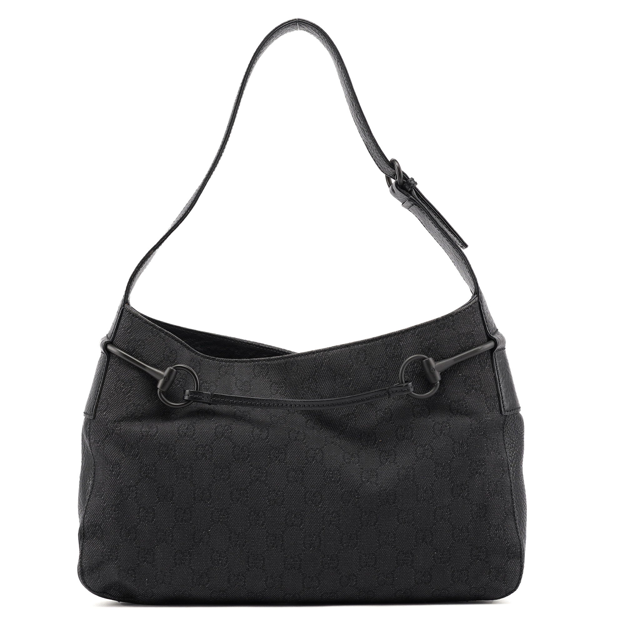 Gucci 101975 Brown GG Horsebit Shoulder Bag