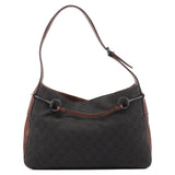 Gucci 101975 Brown GG Horsebit Shoulder Bag