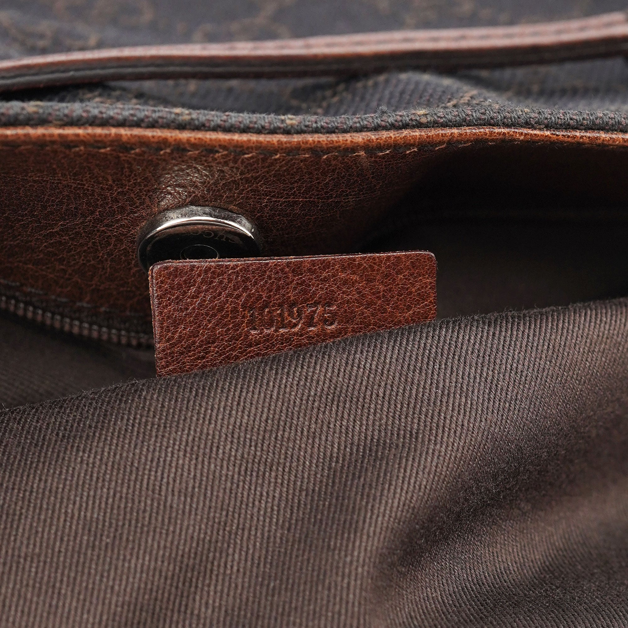 Gucci 101975 Brown GG Horsebit Shoulder Bag