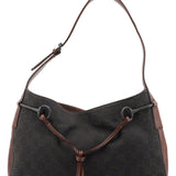 Gucci 101975 Brown GG Horsebit Shoulder Bag