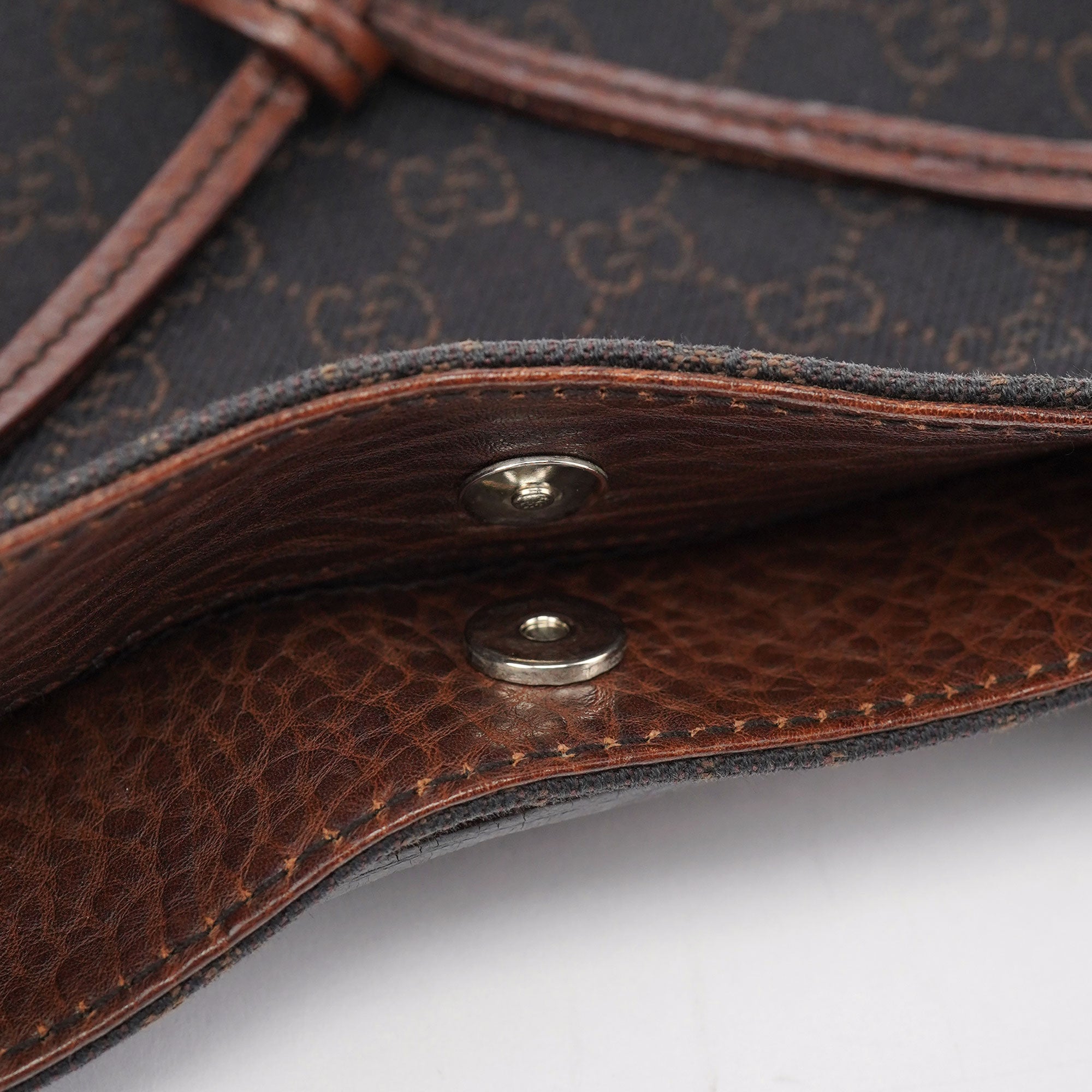 Gucci 101975 Brown GG Horsebit Shoulder Bag