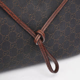 Gucci 101975 Brown GG Horsebit Shoulder Bag