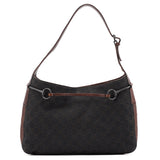 Gucci 101975 Brown GG Horsebit Shoulder Bag