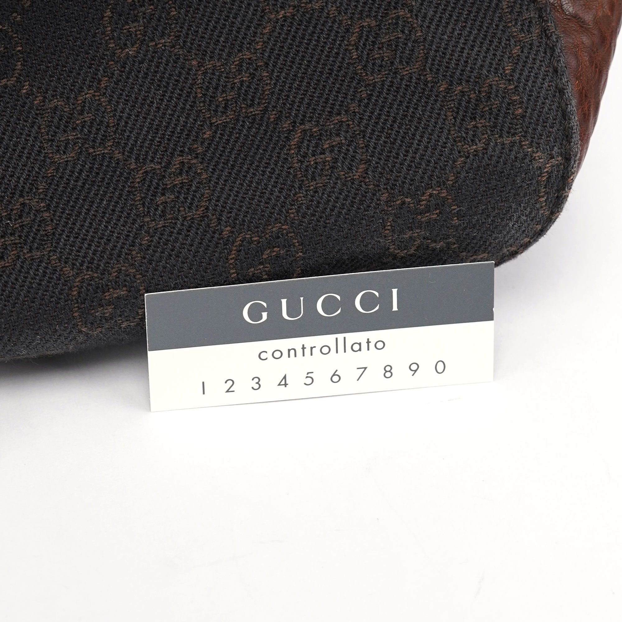 Gucci 101975 Brown GG Horsebit Shoulder Bag