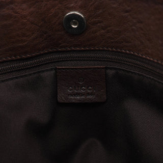 Gucci 101975 Brown GG Horsebit Shoulder Bag