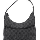Gucci 105649 Anthracite GG Denim Shoulder Bag