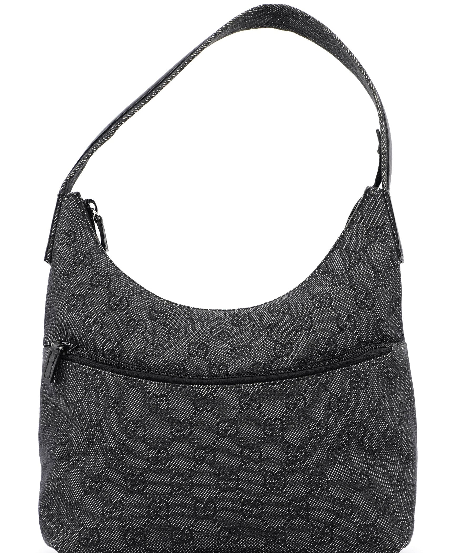 Gucci 105649 Anthracite GG Denim Shoulder Bag