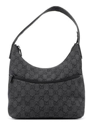 Gucci 105649 Anthracite GG Denim Shoulder Bag