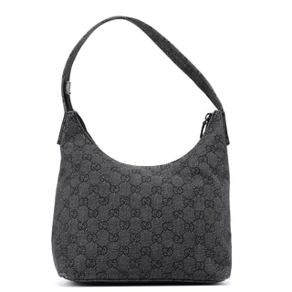 Gucci 105649 Anthracite GG Denim Shoulder Bag