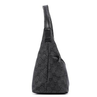 Gucci 105649 Anthracite GG Denim Shoulder Bag