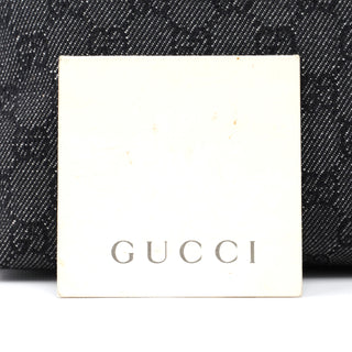 Gucci 105649 Anthracite GG Denim Shoulder Bag