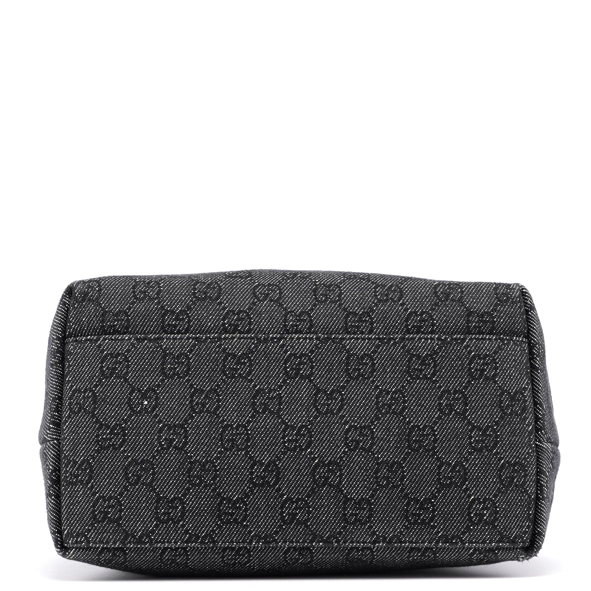 Gucci 105649 Anthracite GG Denim Shoulder Bag