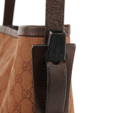 Gucci 106240 Brown GG Canvas Bucket Shoulder Bag