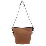 Gucci 106240 Brown GG Canvas Bucket Shoulder Bag