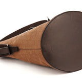 Gucci 106240 Brown GG Canvas Bucket Shoulder Bag