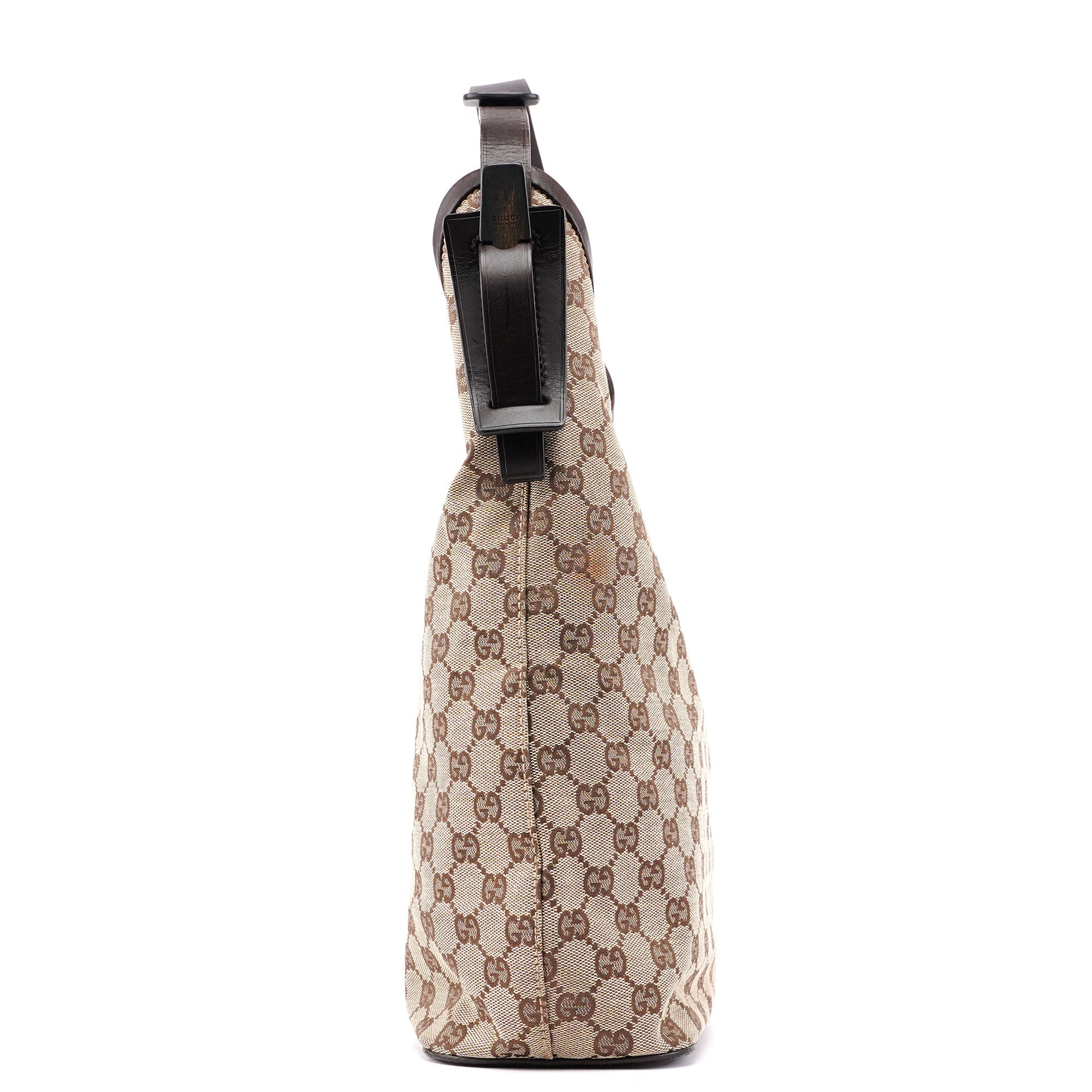 Gucci 106242 Sac porté épaule GG en toile GG beige et marron