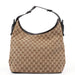 Gucci 106242 Beige GG Hobo Shoulder Bag