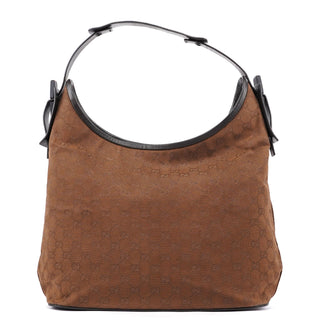 Gucci 106242 Brown GG Hobo Shoulder Bag