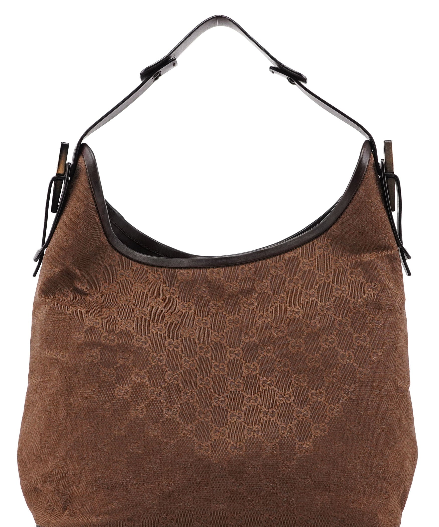 Gucci 106242 Brown GG Hobo Shoulder Bag