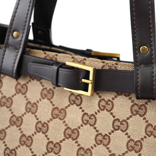 Gucci 106251 Beige Brown GG Large Tote Bag