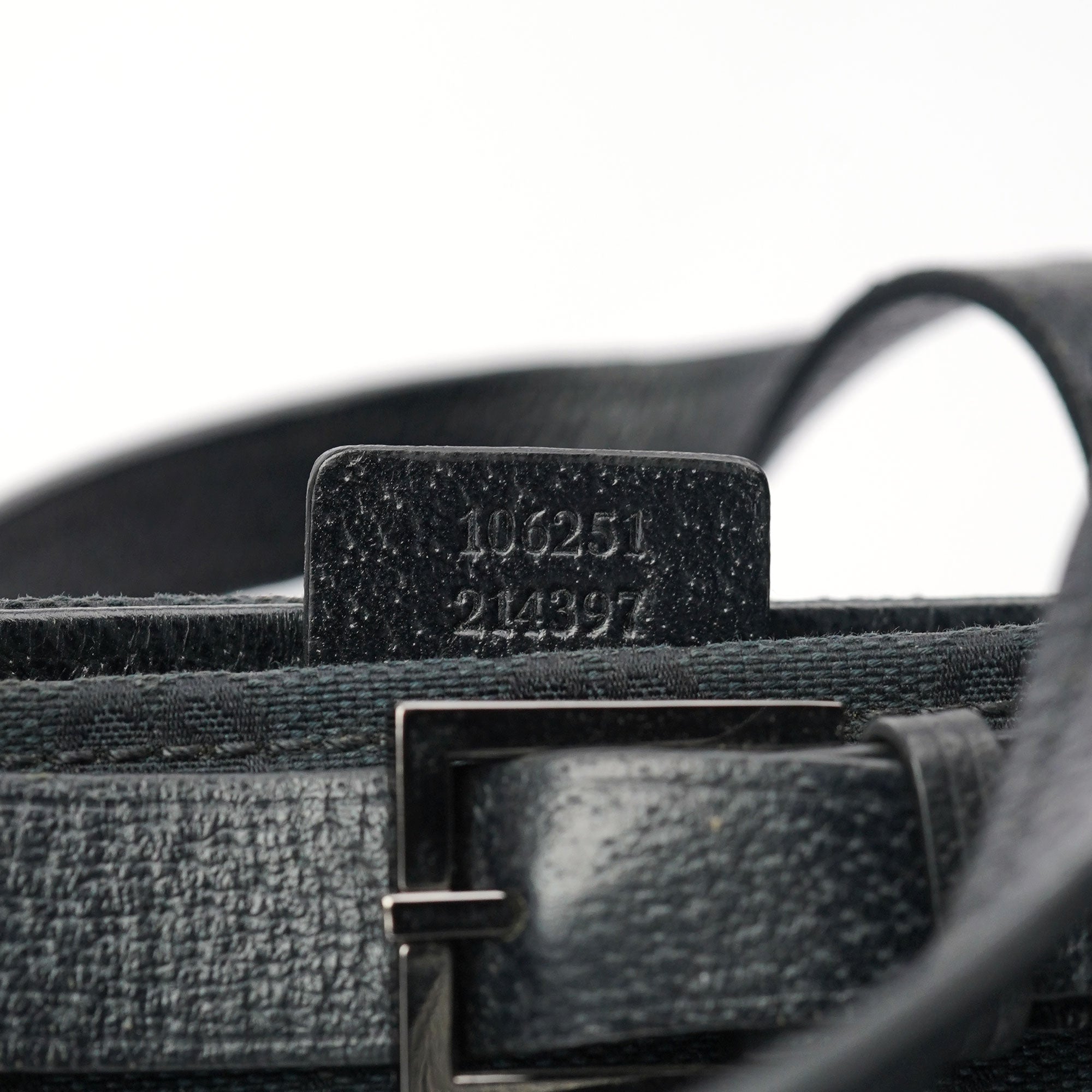 Gucci 106251 Black GG Large Tote Bag