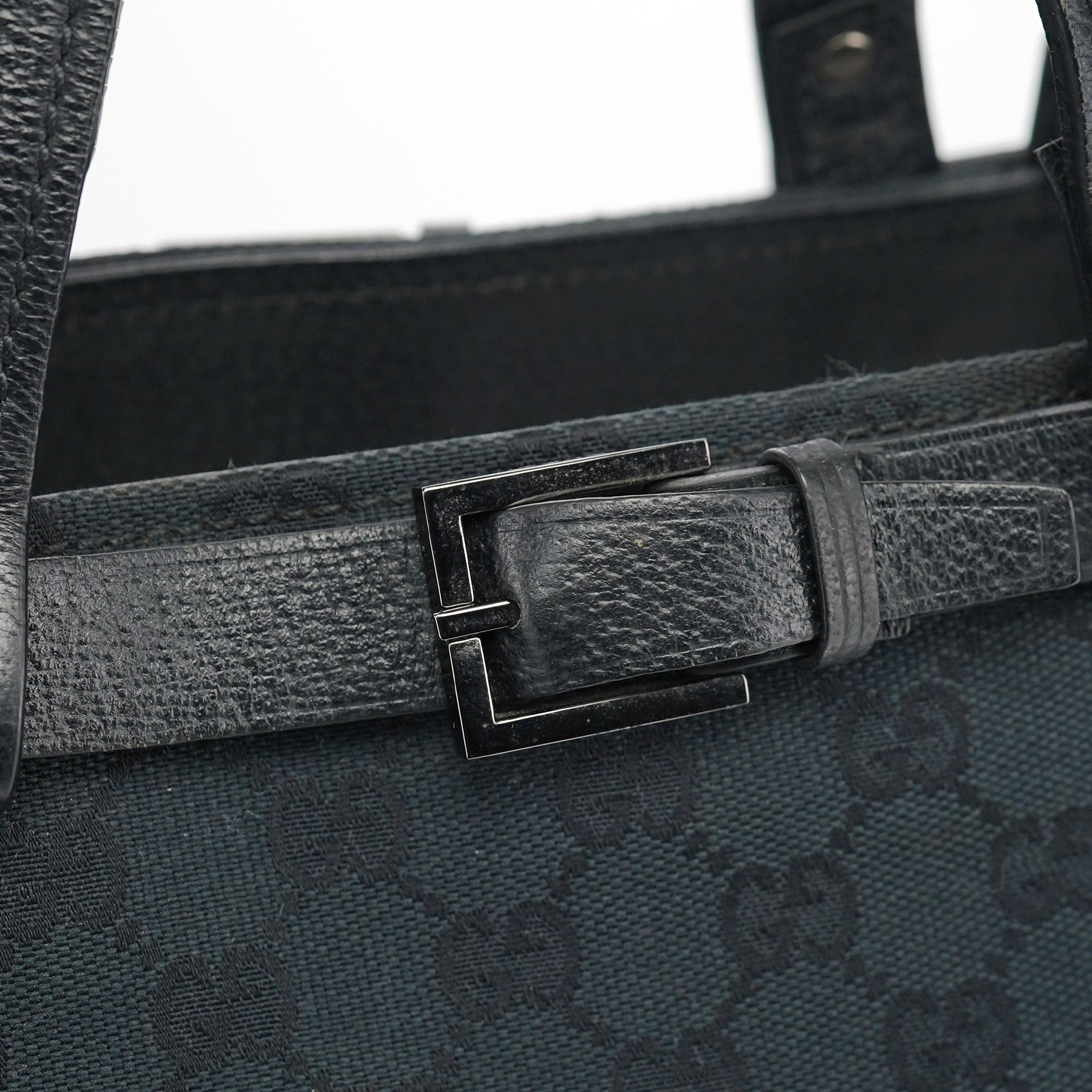 Gucci 106251 Black GG Large Tote Bag