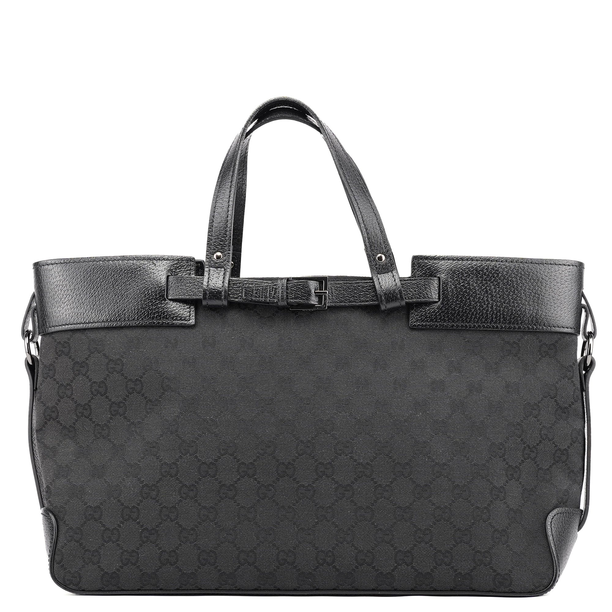 Gucci 106251 Large Black GG Tote Bag