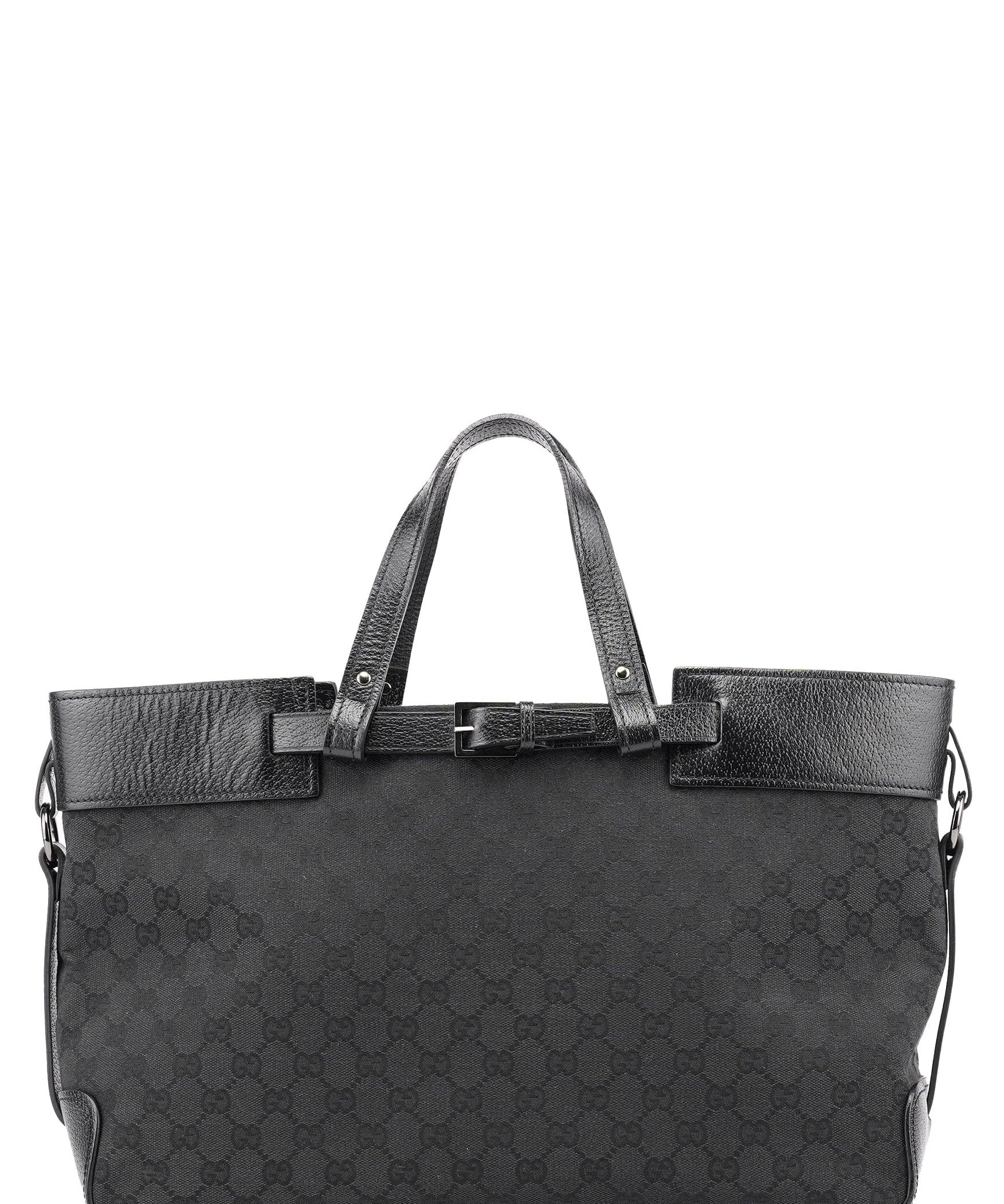 Gucci 106251 Large Black GG Tote Bag
