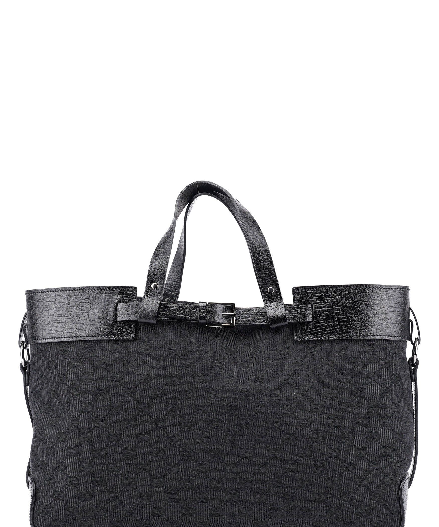 Gucci 106251 Large Black GG Tote Bag