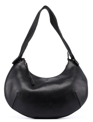 Gucci 106292 Black Calfskin Hobo Shoulder Bag