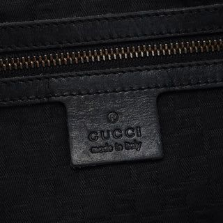 Gucci 106292 Black Calfskin Hobo Shoulder Bag