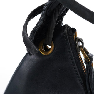 Gucci 106292 Black Calfskin Hobo Shoulder Bag