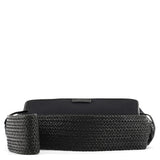 Gucci 106295 Sac porté épaule en cuir et nylon noir