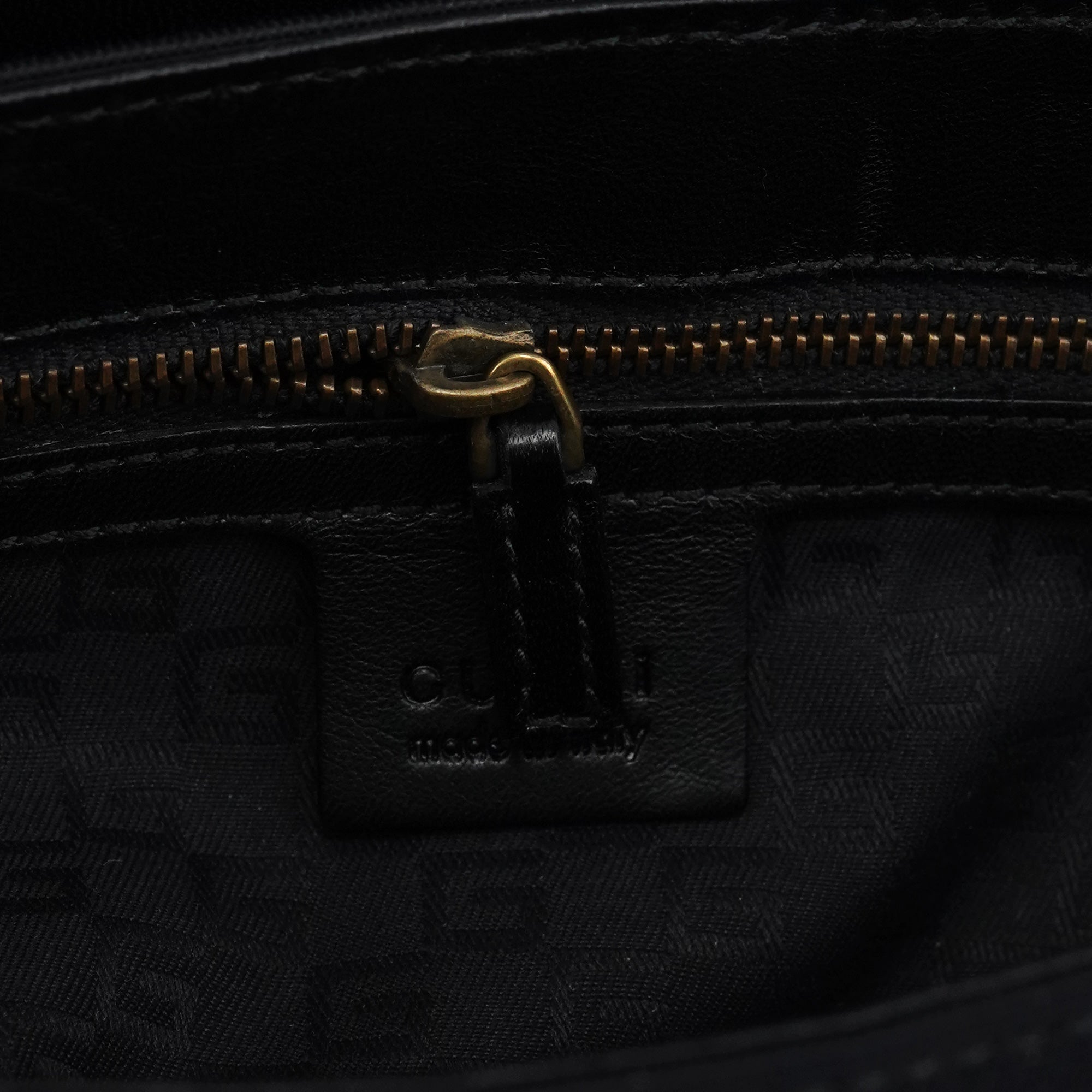 Gucci 106295 Sac porté épaule en cuir et nylon noir